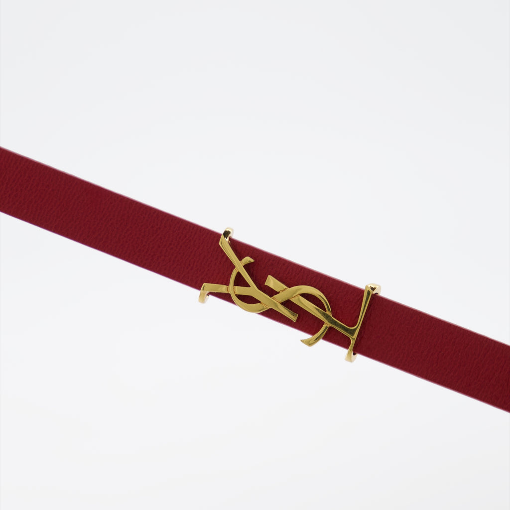 Bijoux Bracelet YSL Saint Laurent Rouge Homme