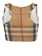 Tops Brassière à carreaux Burberry Marrón Femme