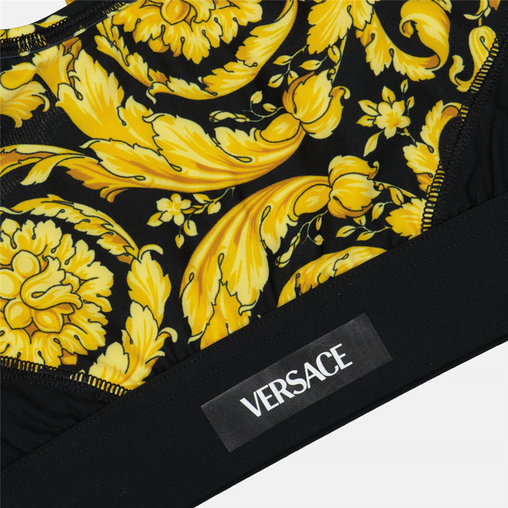 Tops Brassière Barocco Versace Amarillo Femme