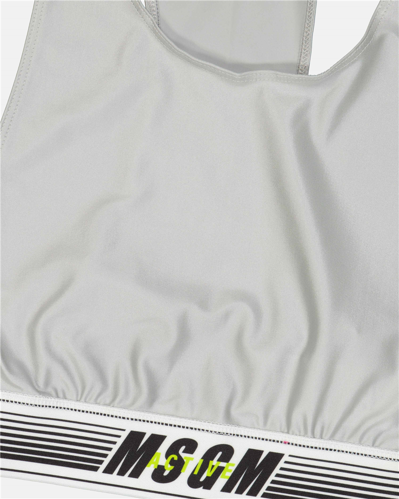 Tops Brassière de sport MSGM Gris Femme
