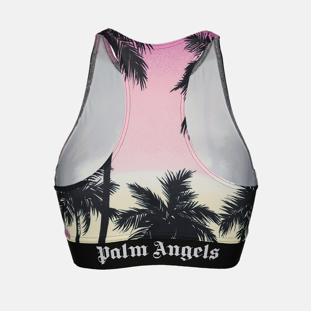 Tops Brassière Pink Sunset Palm Angels Violet Femme