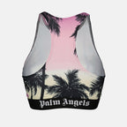 Tops Brassière Pink Sunset Palm Angels Violet Femme