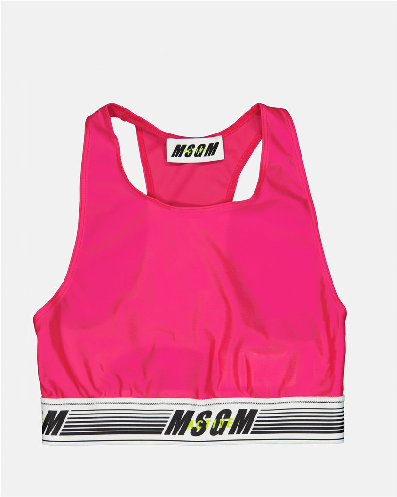 Tops Brassière de sport MSGM Rose Femme