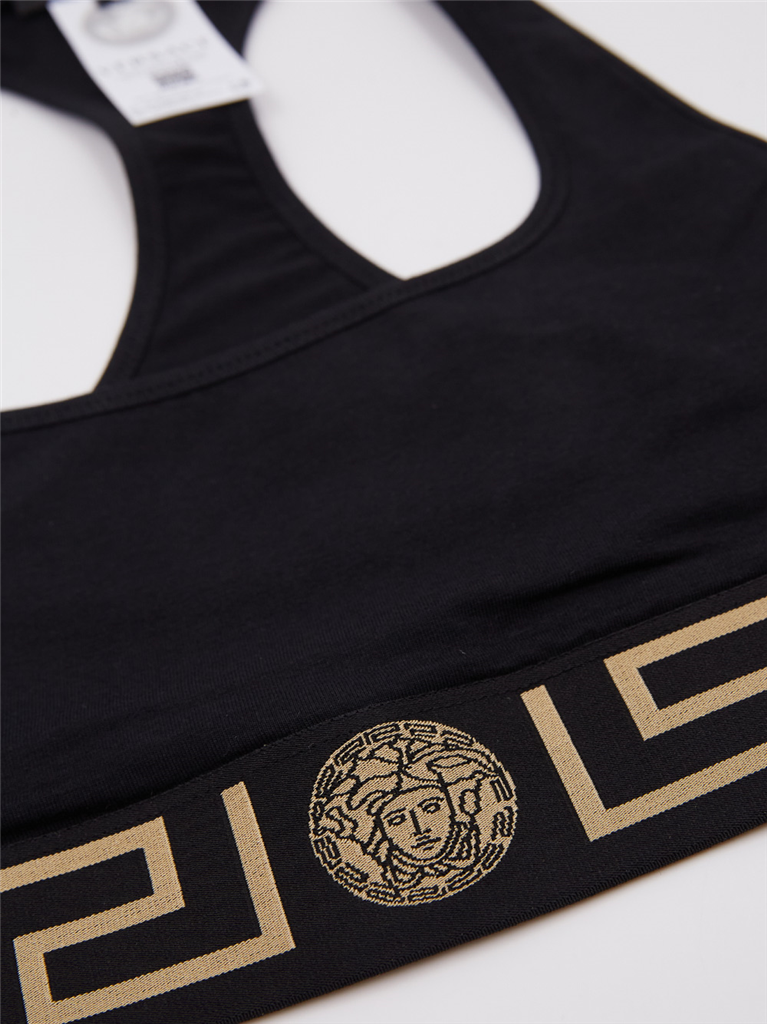 Sous-vêtements et homewear Brassière Medusa Greca Versace Noir Femme