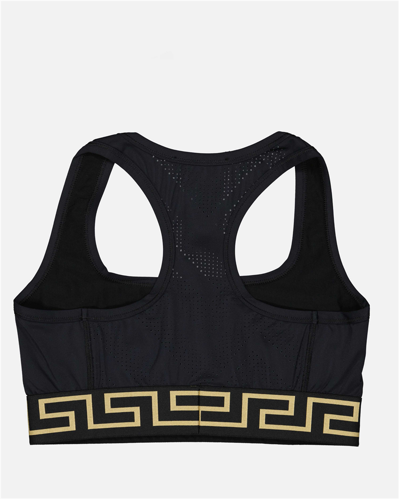Tops Brassière Medusa Greca Versace Noir Femme