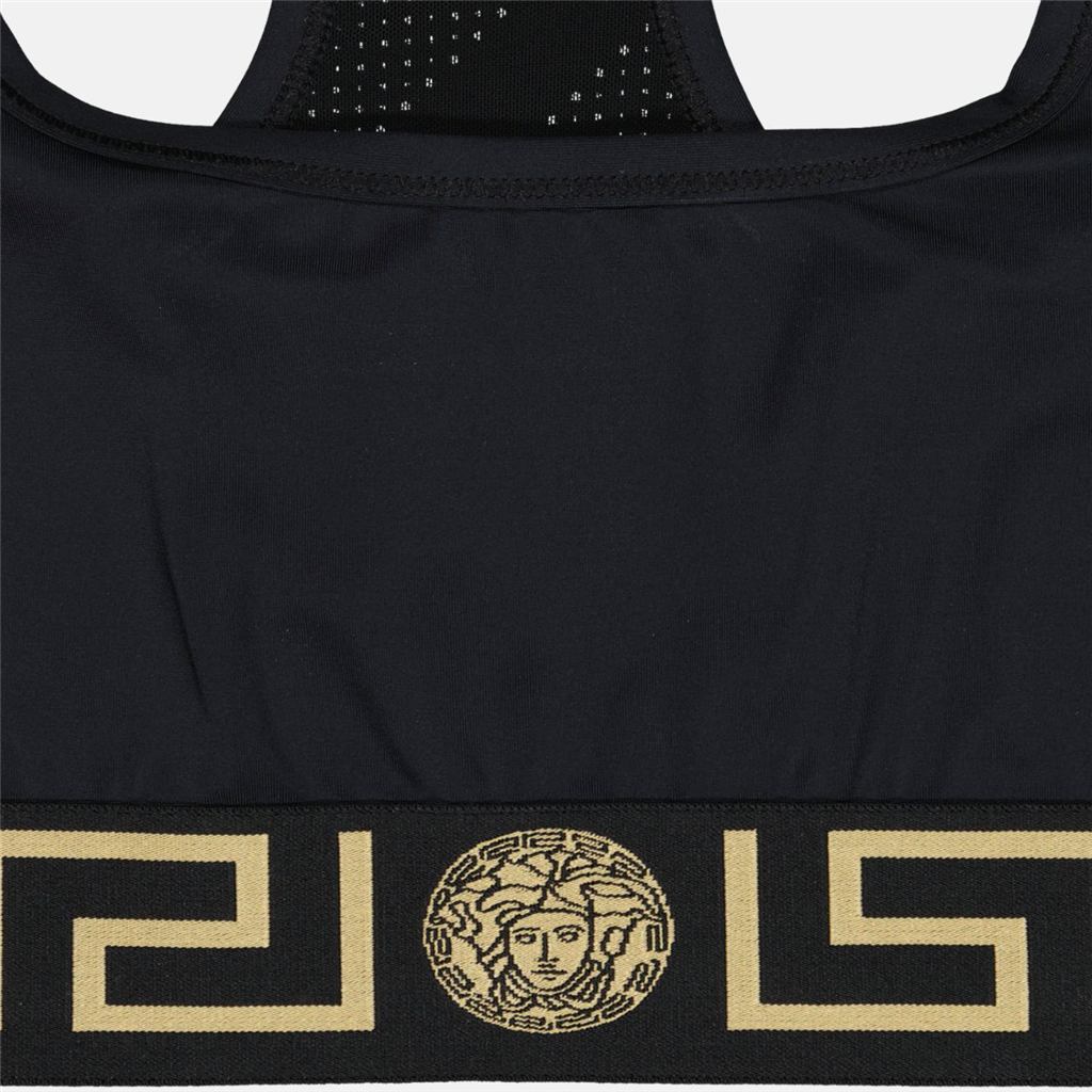 Tops Brassière Medusa Greca Versace Noir Femme