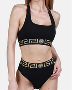 Sous-vêtements et homewear Brassière Medusa Greca Versace Noir Femme