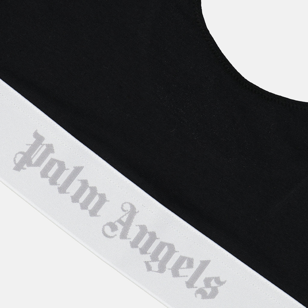 Ropa interior y homewear Brassière à logo Palm Angels Negro Femme