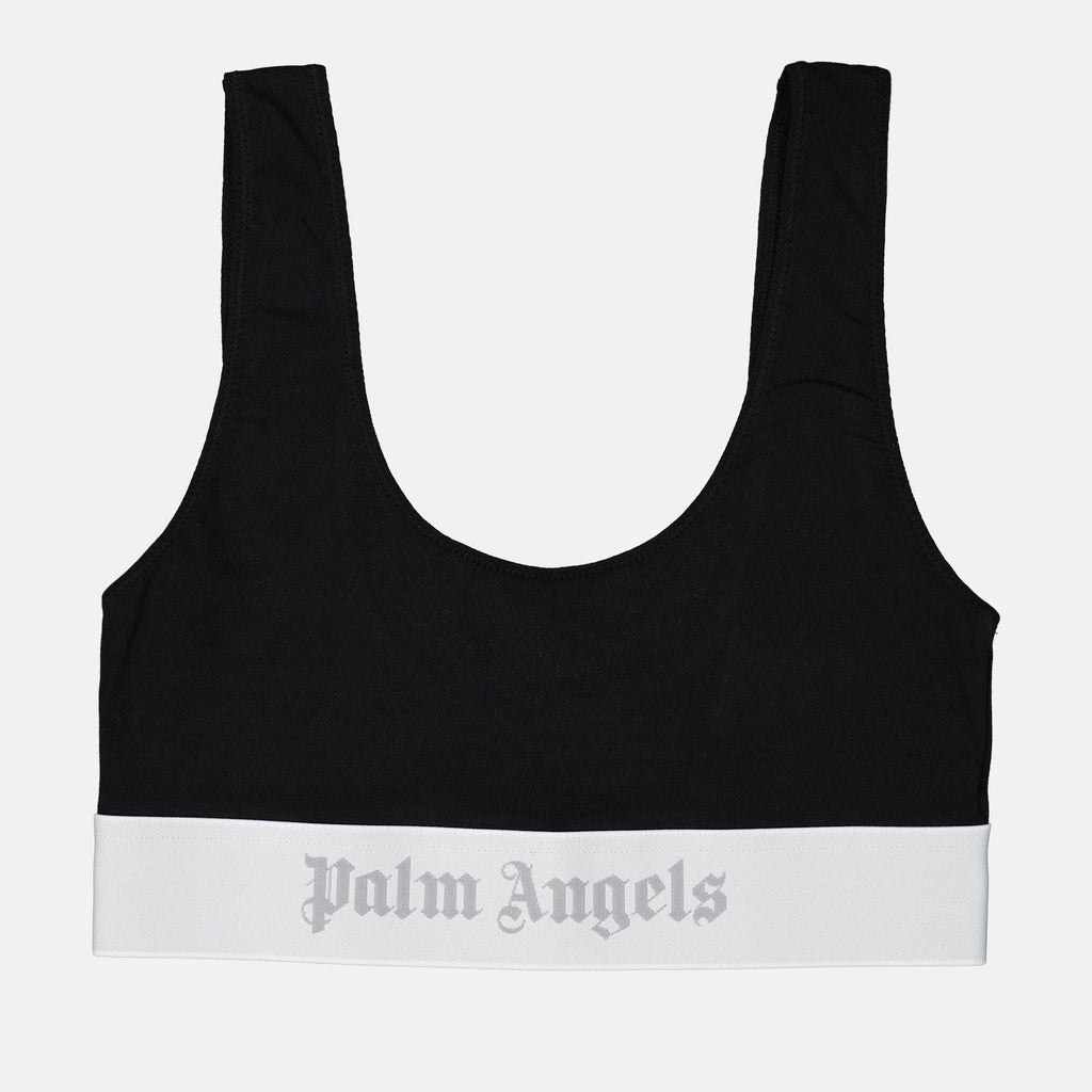 Ropa interior y homewear Brassière à logo Palm Angels Negro Femme