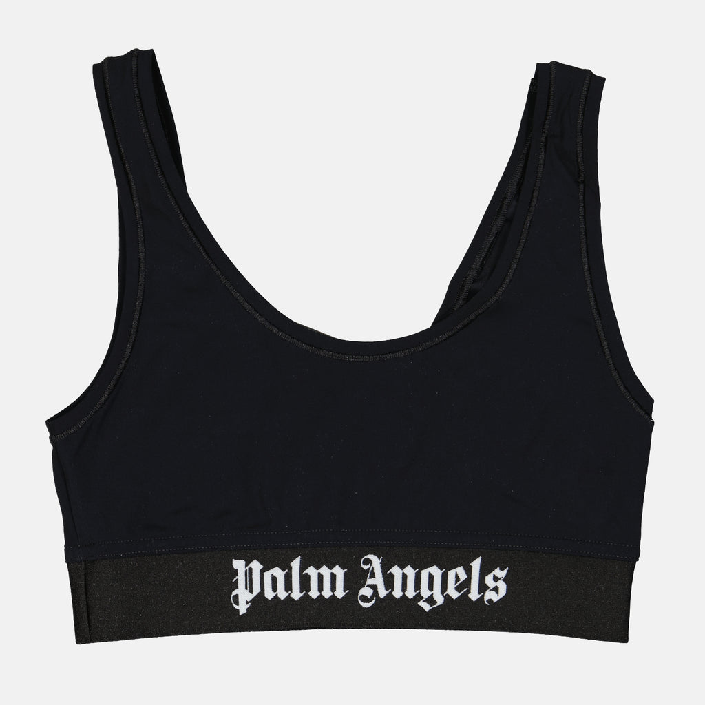 Tops Brassière à logo Palm Angels Negro Femme