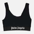 Tops Brassière à logo Palm Angels Negro Femme