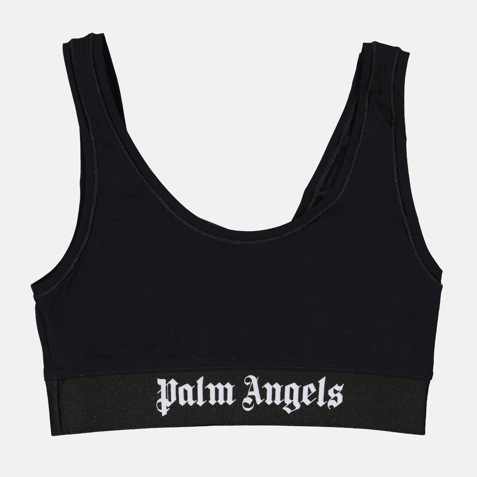 Tops Brassière à logo Palm Angels Noir Femme