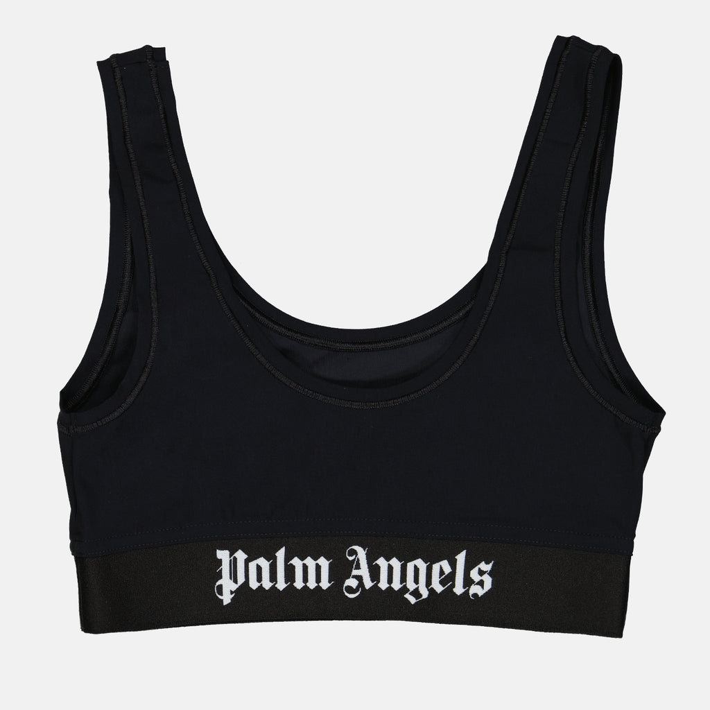 Tops Brassière à logo Palm Angels Negro Femme