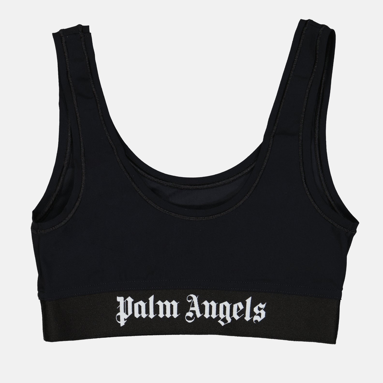 Tops Brassière à logo Palm Angels Noir Femme