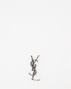 Bijoux Broche Opyum YSL Argent Saint Laurent Argenté Unisexe