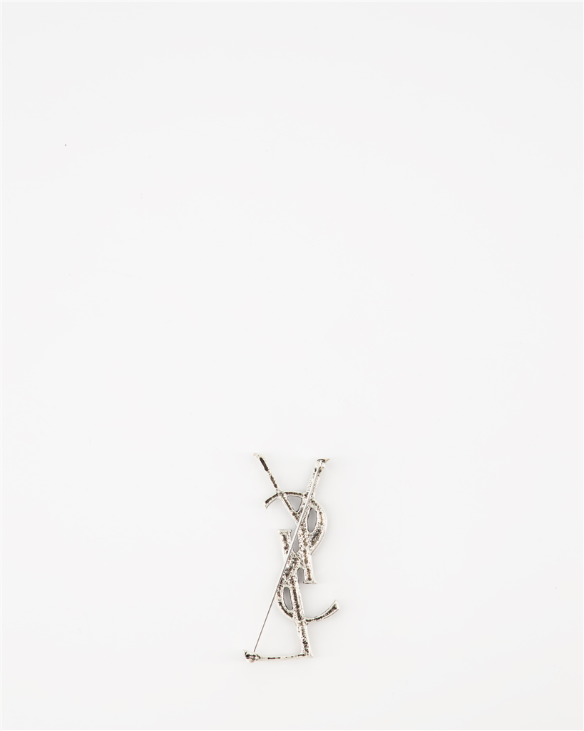 Bijoux Broche Opyum YSL Argent Saint Laurent Argenté Unisexe