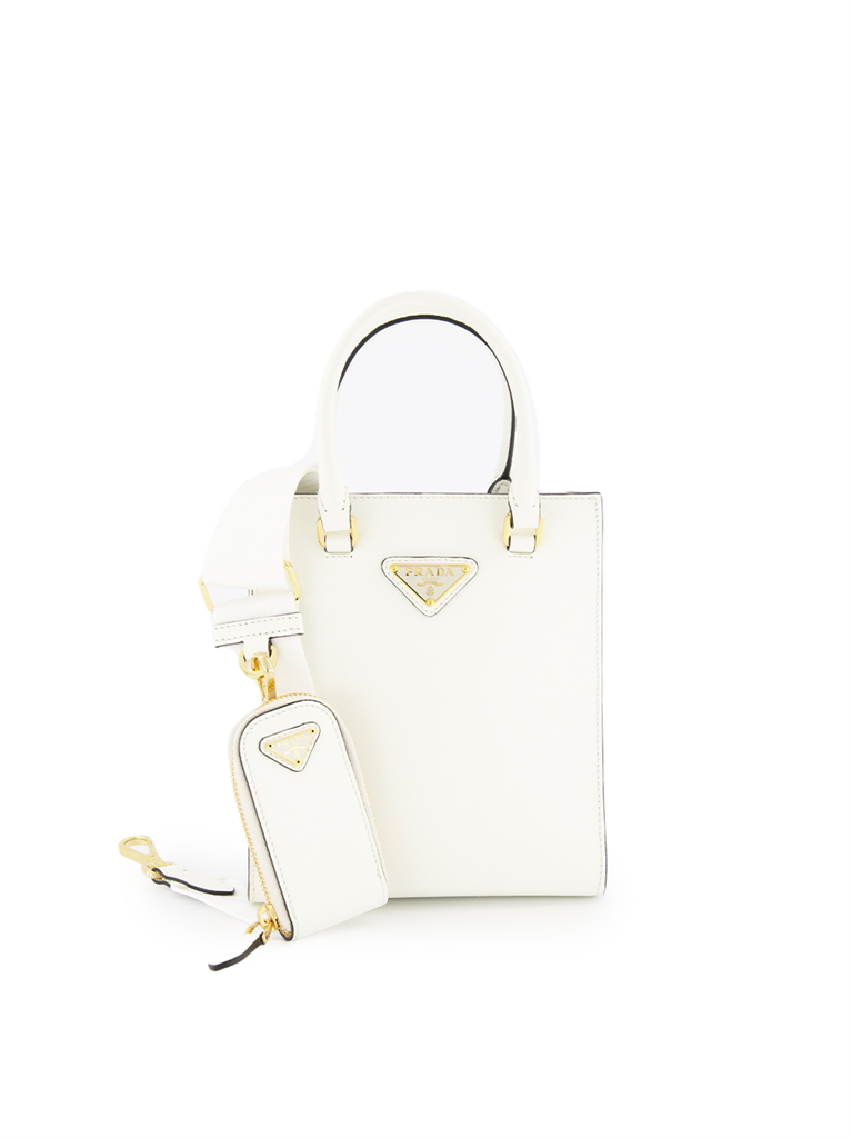 Sacs bandoulière Cabas Galleria Prada Blanc Femme