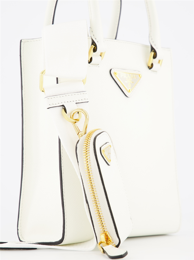 Sacs bandoulière Cabas Galleria Prada Blanc Femme