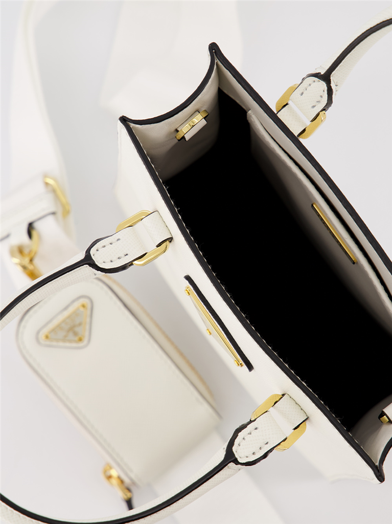 Sacs bandoulière Cabas Galleria Prada Blanc Femme