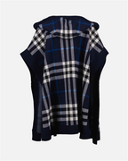 Vestes Cape à carreaux Burberry Bleu Femme