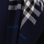 Vestes Cape à carreaux Burberry Bleu Femme