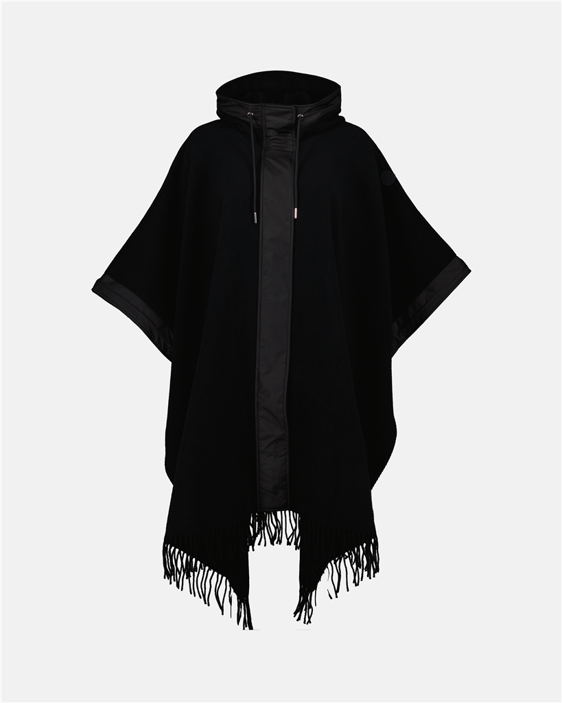 Vestes Cape à capuche Moncler Noir Femme
