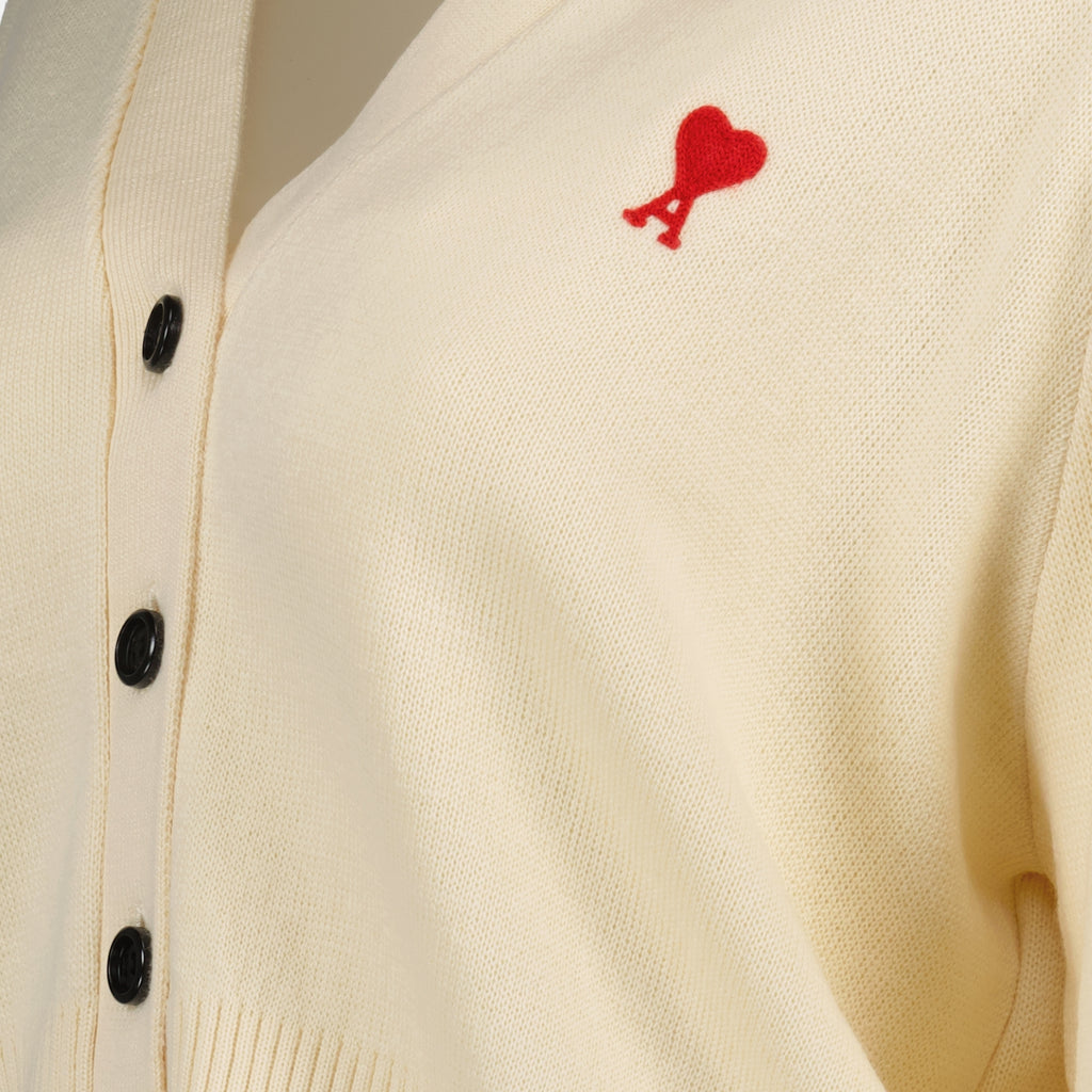 Maille Cardigan Ami de coeur Ami PARIS Beige Femme