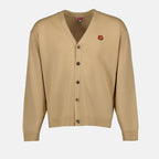Maille Cardigan Boke Flower Kenzo Beige Homme