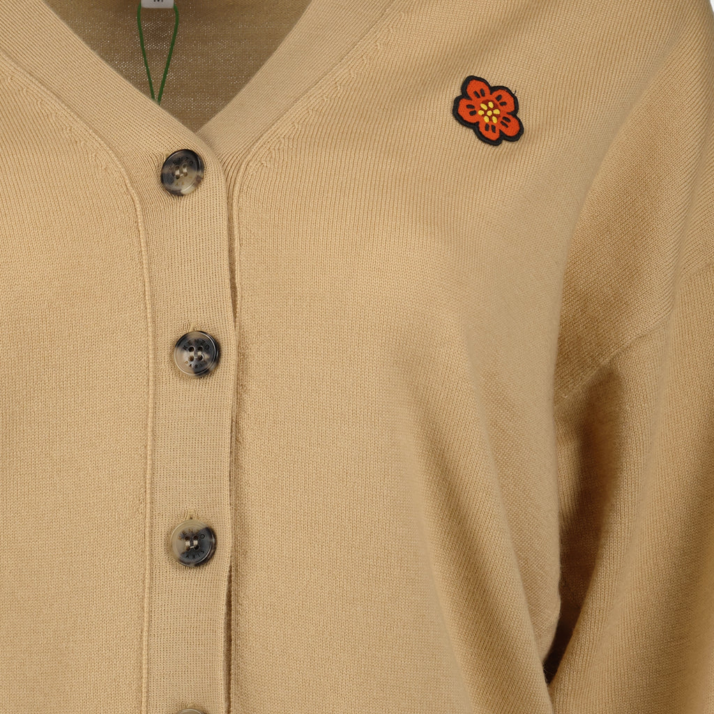 Maille Cardigan Boke Flower Kenzo Beige Femme
