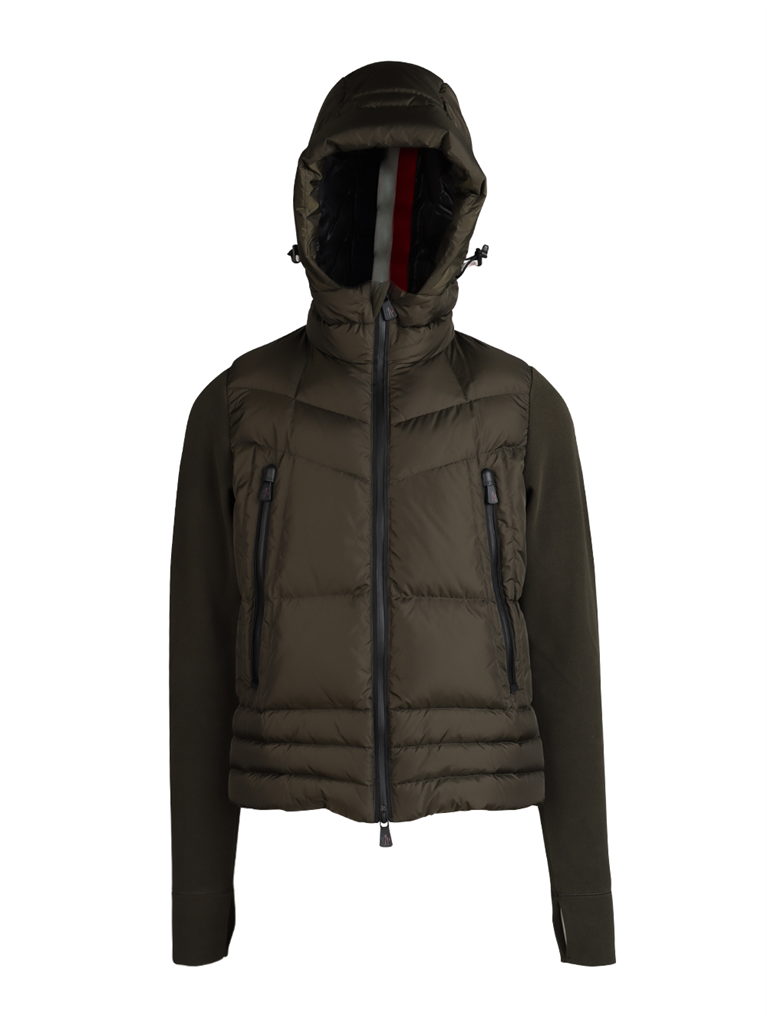 Vestes Cardigan bi-matière Moncler Grenoble Vert Homme