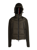 Vestes Cardigan bi-matière Moncler Grenoble Vert Homme