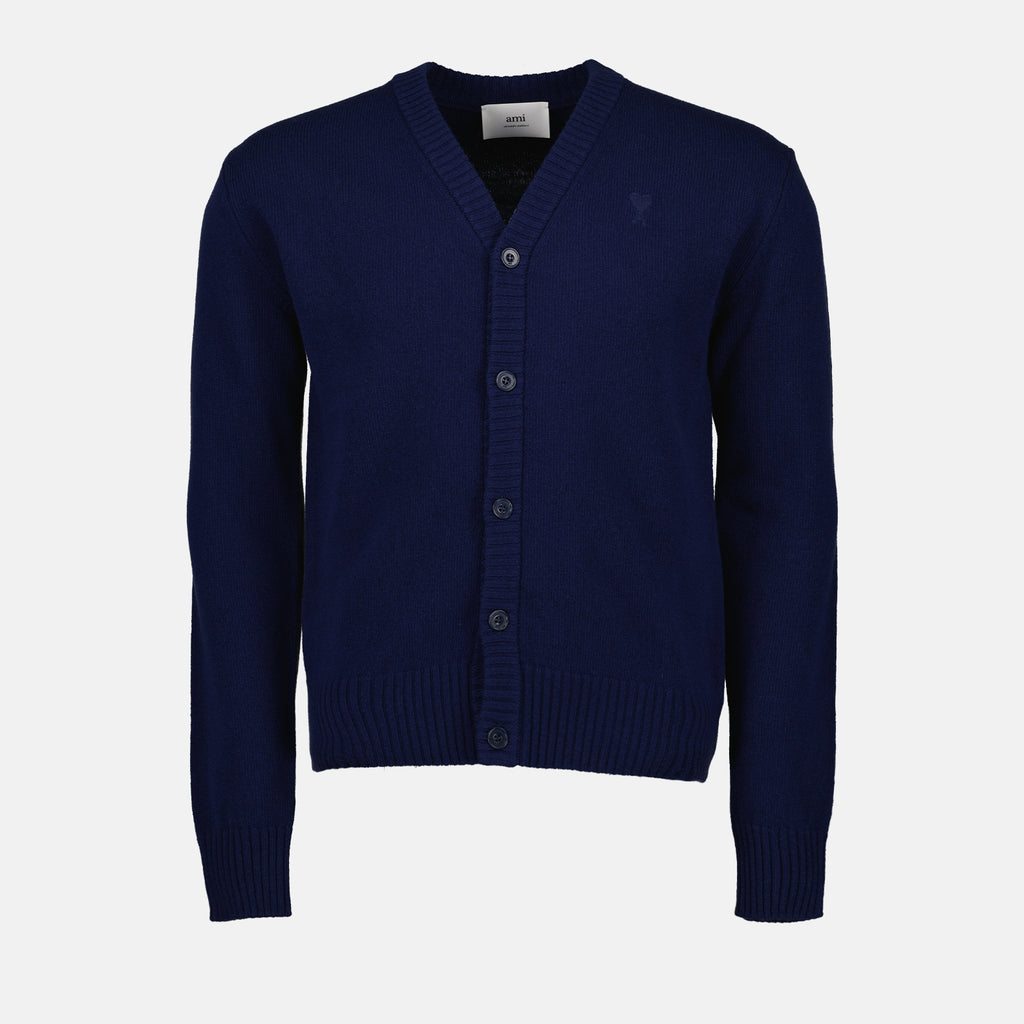 Maille Cardigan Ami de Coeur Ami PARIS Bleu Homme