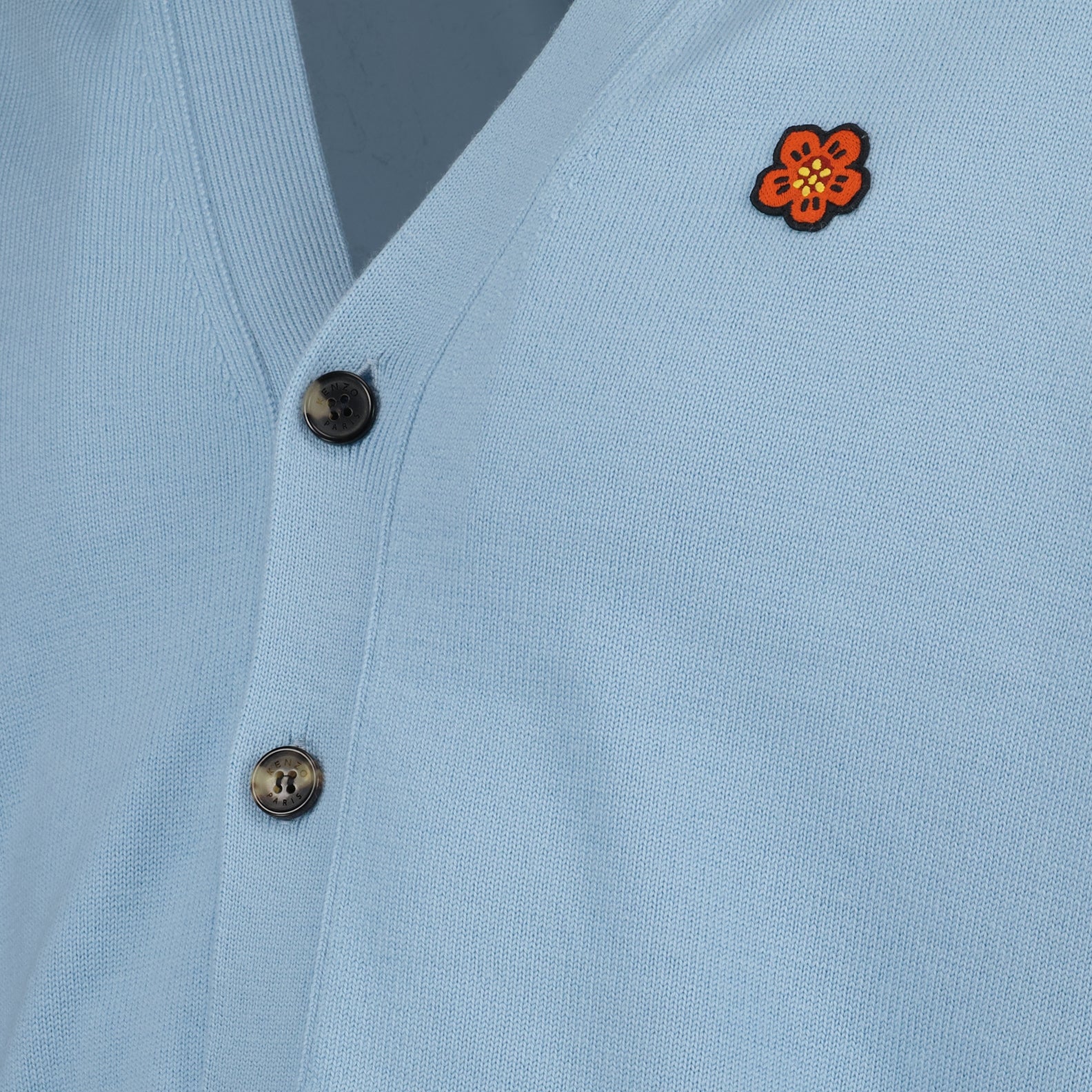 Maille Cardigan Boke Flower Kenzo Bleu Homme