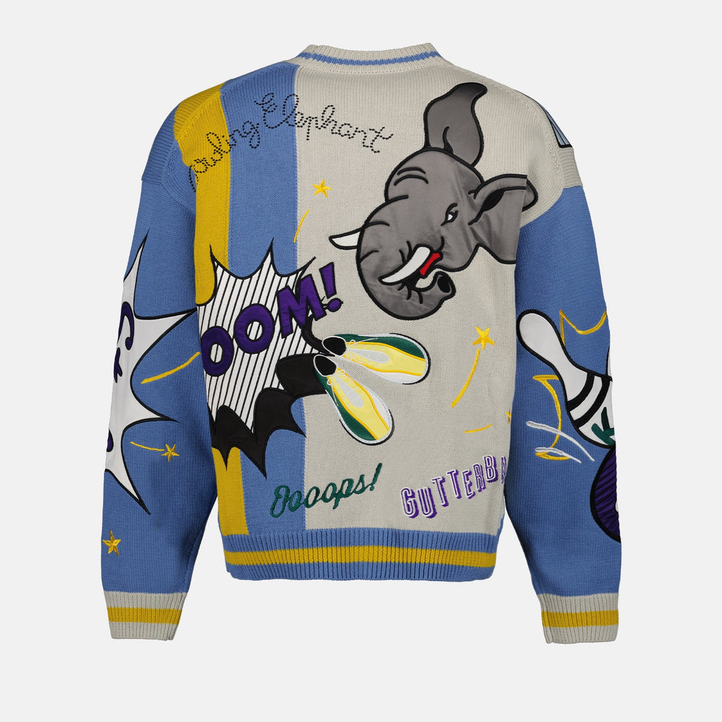 Maille Cardigan Kenzo Elephant Kenzo Bleu Homme