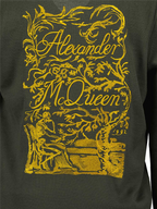 Maille Cardigan Illustration de Blake Alexander McQueen Vert Homme