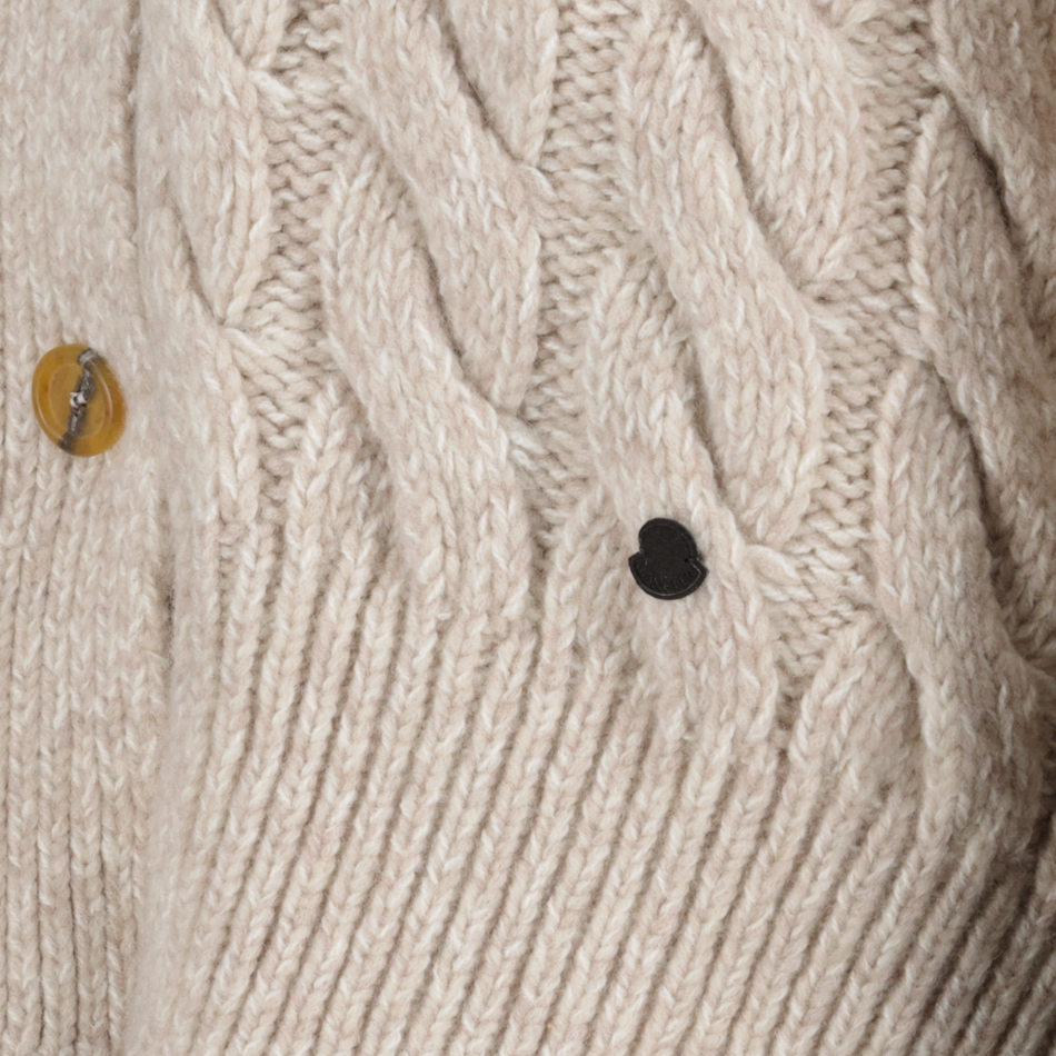 Maille Cardigan côtelé Moncler Genius Beige Femme