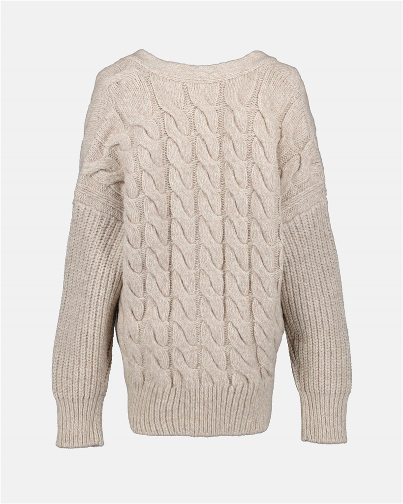 Maille Cardigan côtelé Moncler Genius Beige Femme