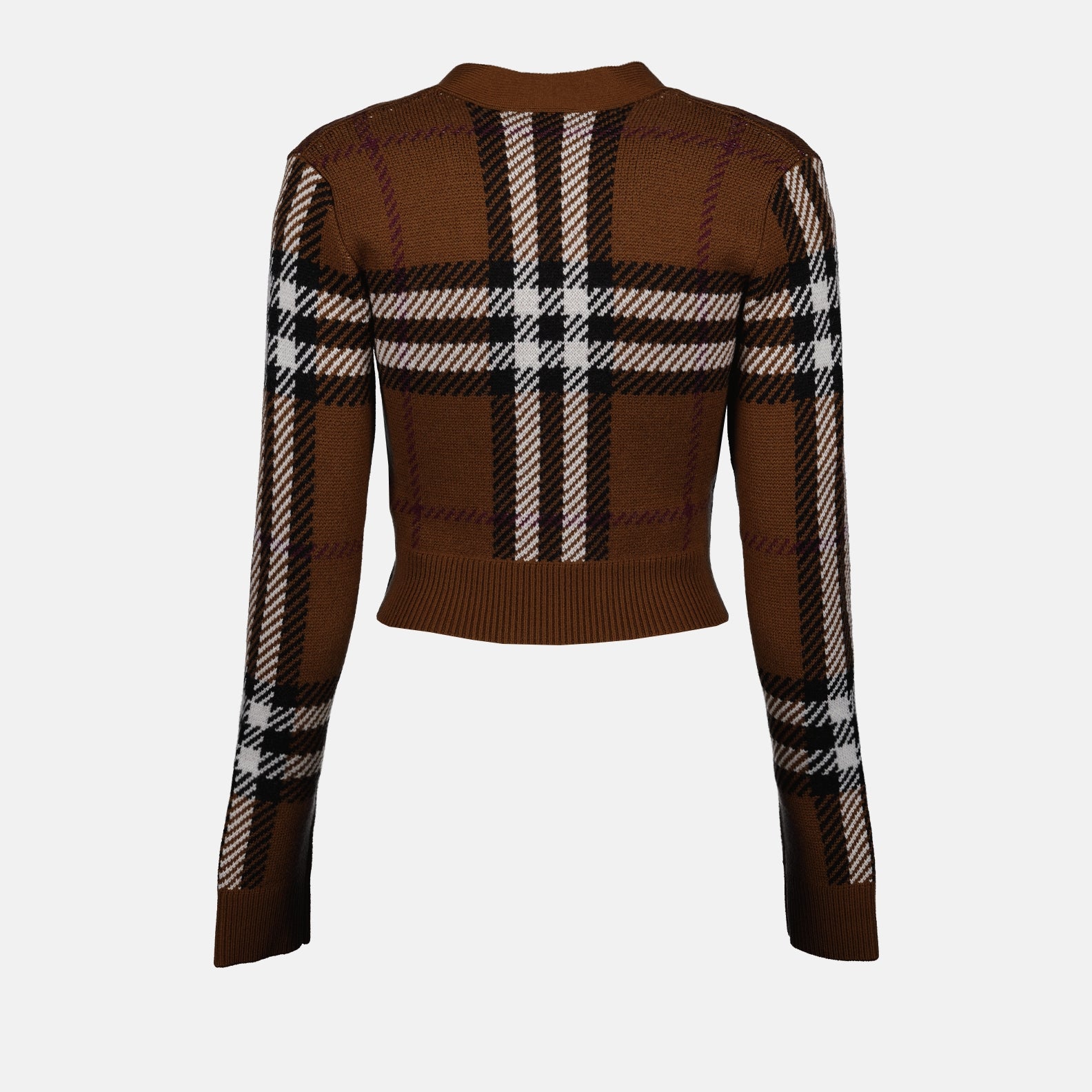 Maille Cardigan court Keelan Burberry Marron Femme