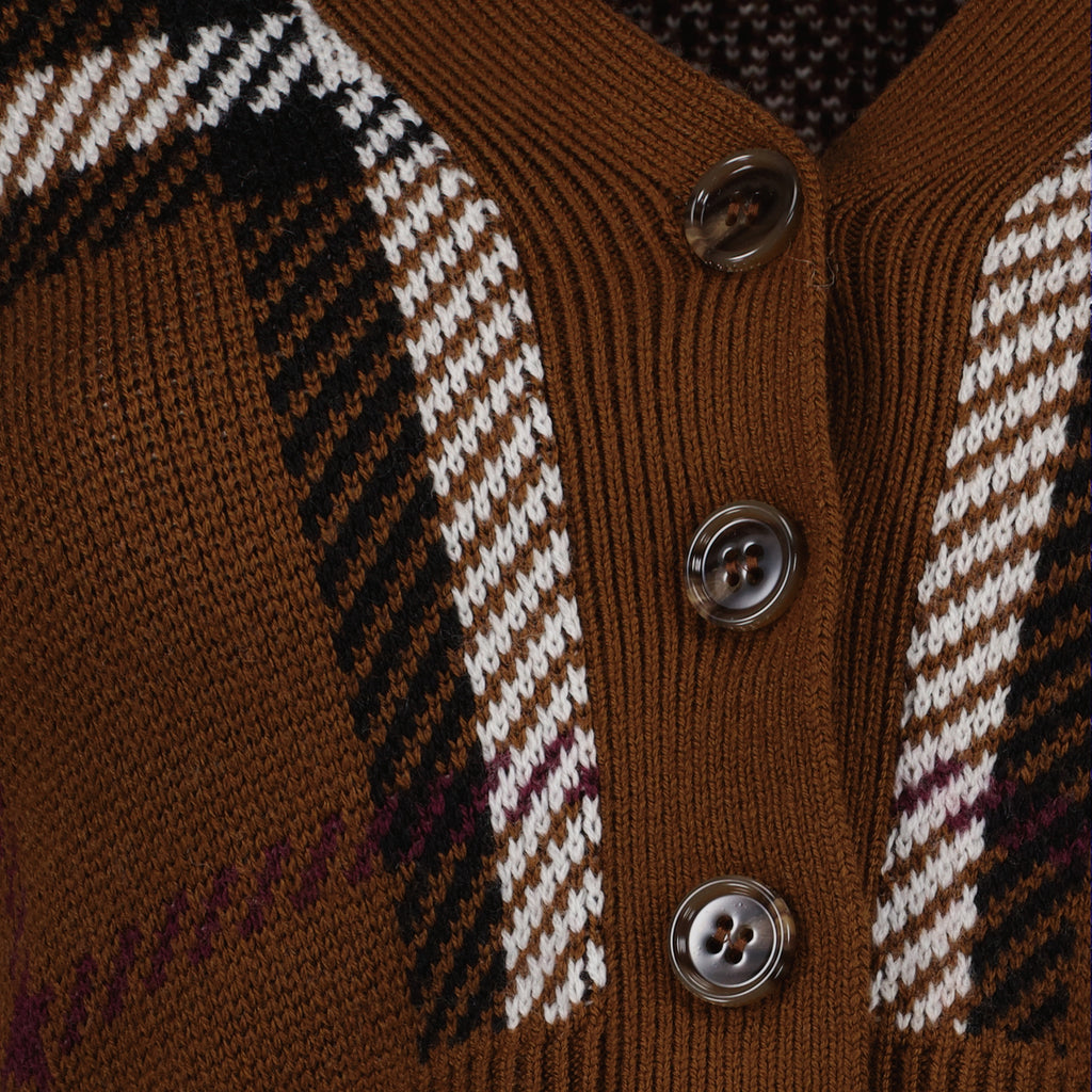 Maille Cardigan court Keelan Burberry Marron Femme