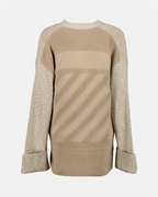 Vestes Cardigan Diag Off-White Beige Femme