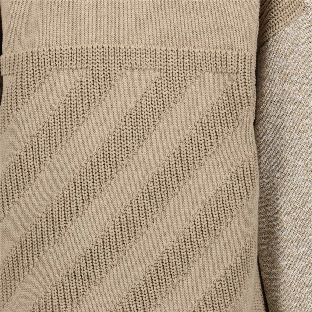 Vestes Cardigan Diag Off-White Beige Femme