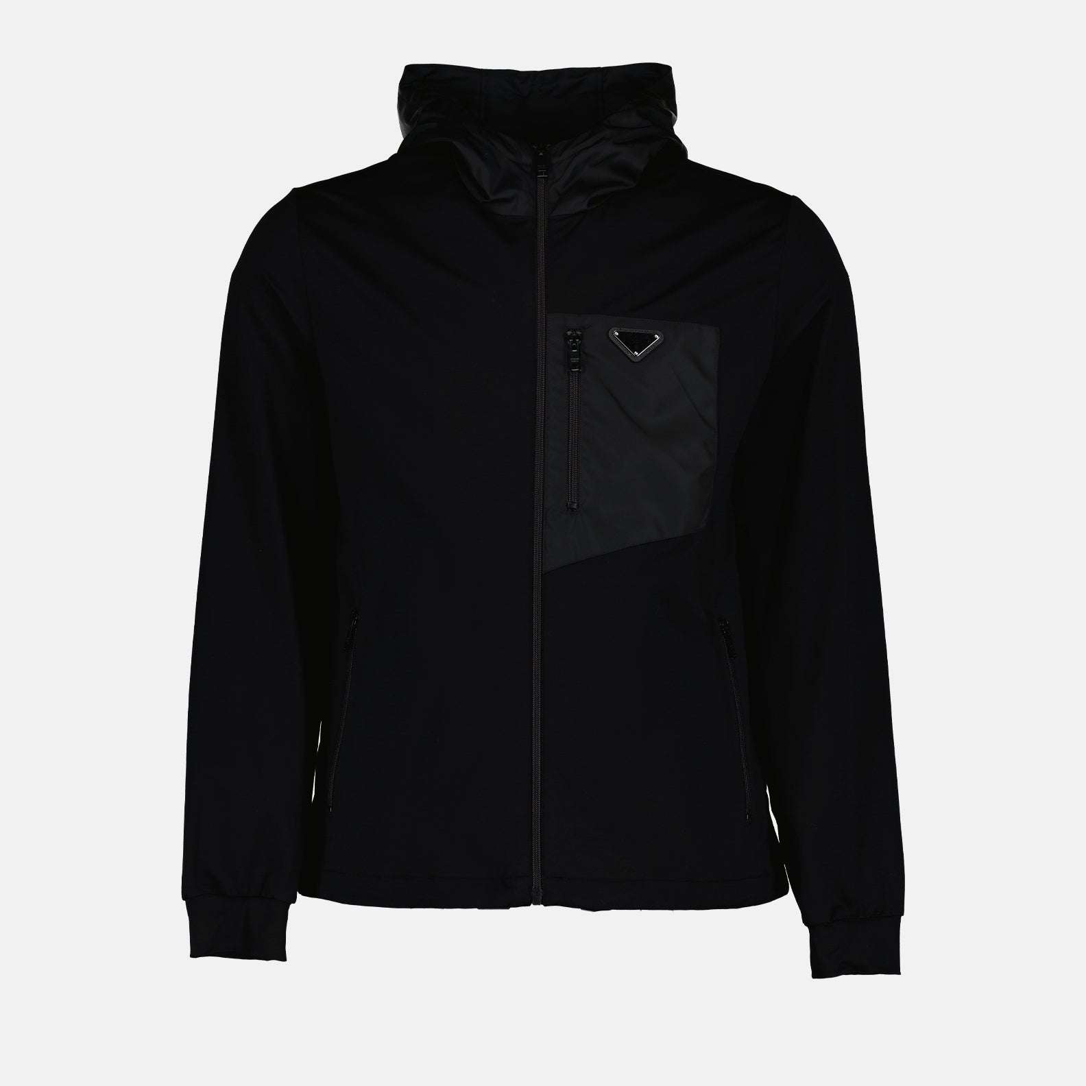 Pantalons Cardigan en coton Prada Noir Homme