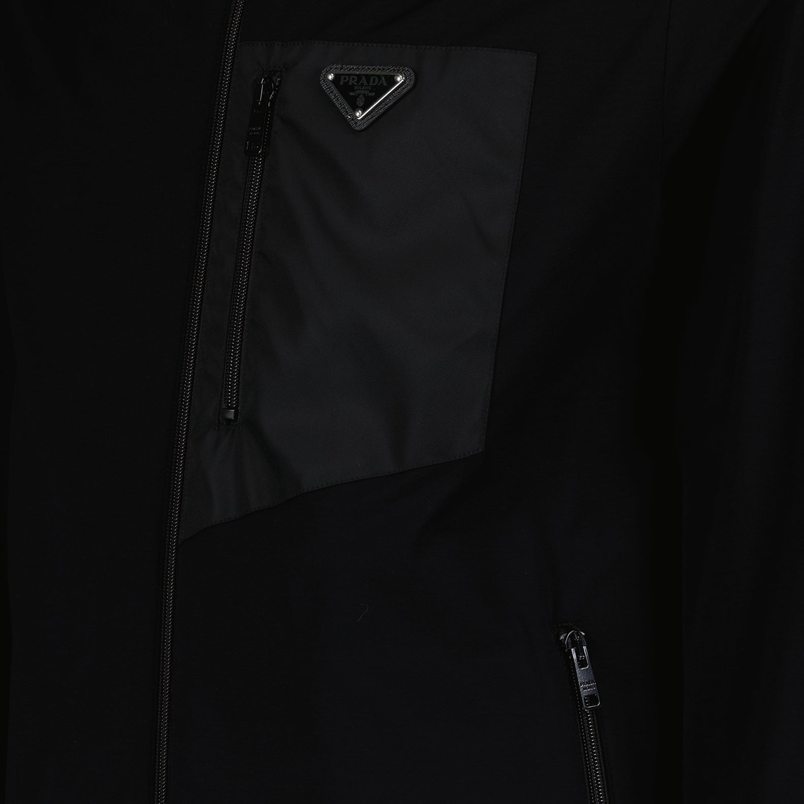 Pantalons Cardigan en coton Prada Noir Homme