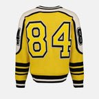 Maille Cardigan à écusson Dolce & Gabbana Jaune Homme