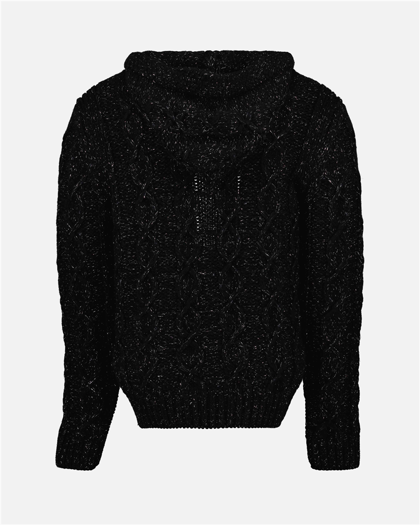Maille Cardigan en lurex Saint Laurent Noir Homme