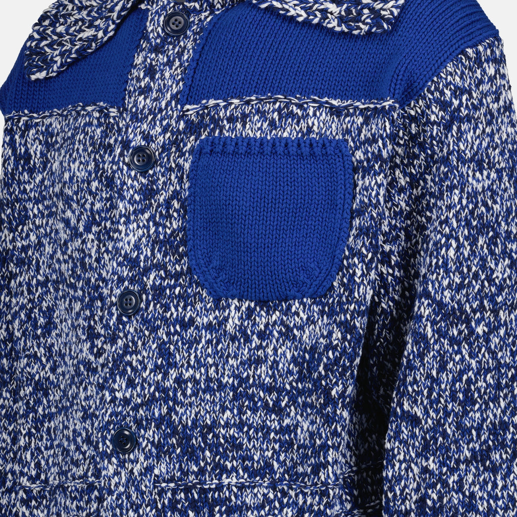 Maille Cardigan Fisherman Kenzo Bleu Homme