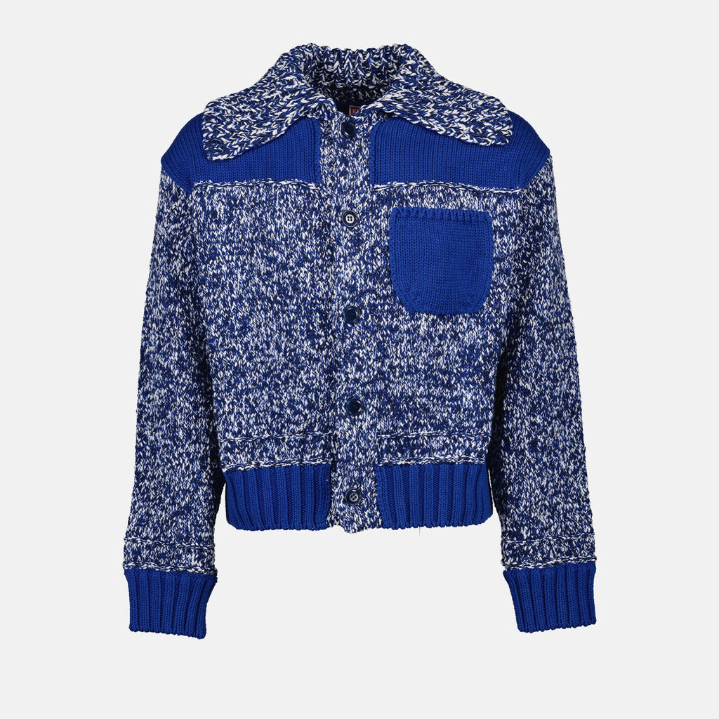 Maille Cardigan Fisherman Kenzo Bleu Homme