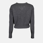 Maille Cardigan Ami de Coeur Ami PARIS Gris Femme