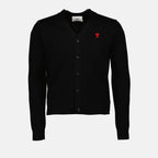 Maille Cardigan Ami de Coeur Noir Ami PARIS Noir Homme