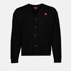 Maille Cardigan Boke Flower Kenzo Noir Homme